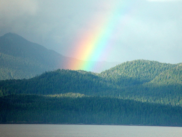 Inside passage rainbow